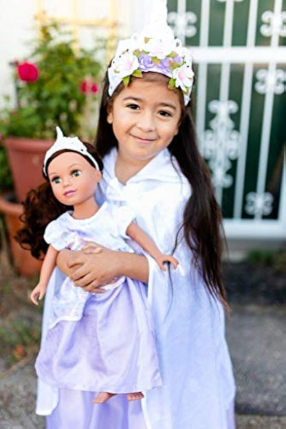 Vestido de princesa con corona suave