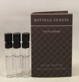 3 Bottega Veneta pour Homme Edt .04 oz/0 fl oz cada Spray muestra Vial montón de viaje