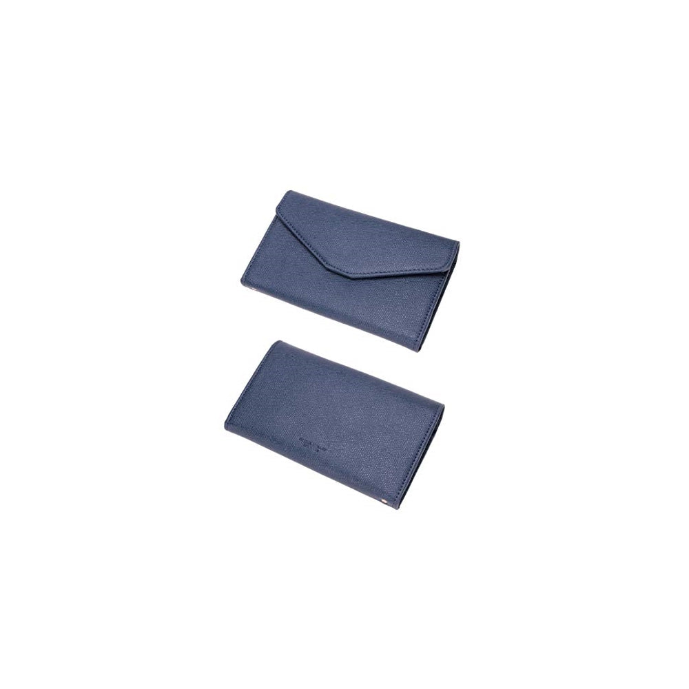 Porta Documentos y Tarjetas soporte color azul