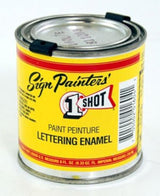 1 Shot Pinstriping Pintura color blanco One Shot 1/2 PT