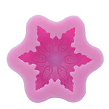 Moldes de silicona para jabón de copo de nieve 3D para hacer jabón, fondant, decoración de tartas, moldes de silicona hechos a mano
