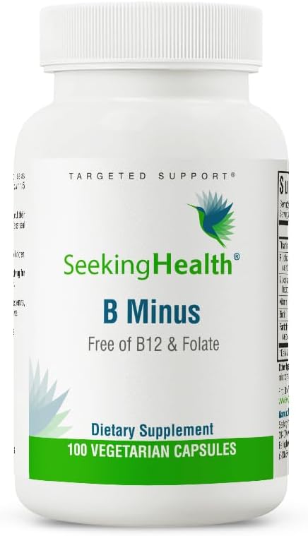 Suplemento B-Minus de Seeking Health - Vitamina B, 100 cápsulas