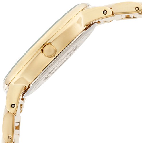 Reloj de resina dorada y marfil Anne Klein para mujer