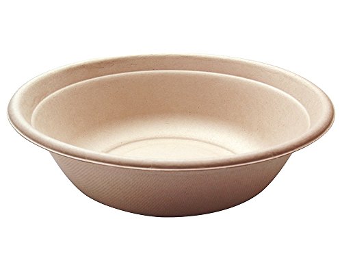 Cuencos desechables redondos de 32 oz Fibra de bambú natural
