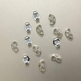 12 piezas / 6 pares de pendientes de plata de ley 925