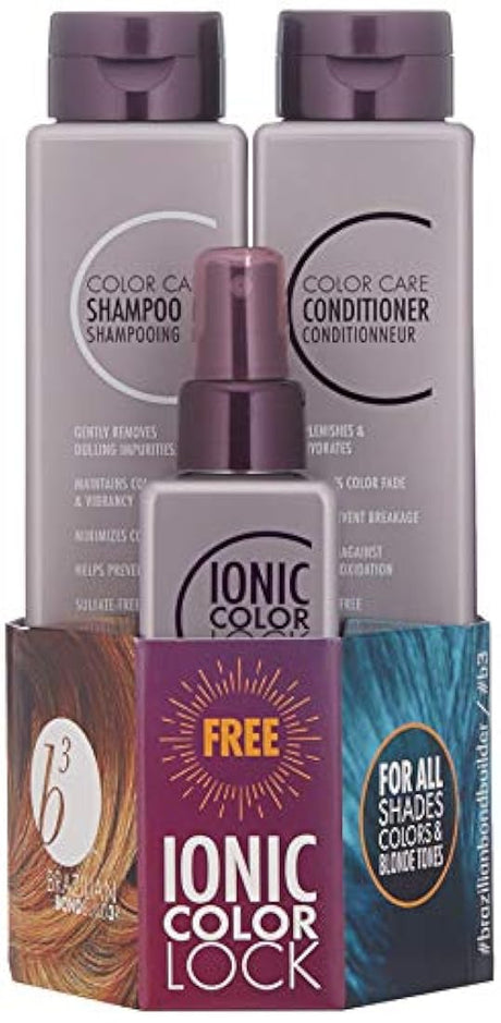Shampoos B3 /Acondicionador/Ionic Color Lock Trio Pack