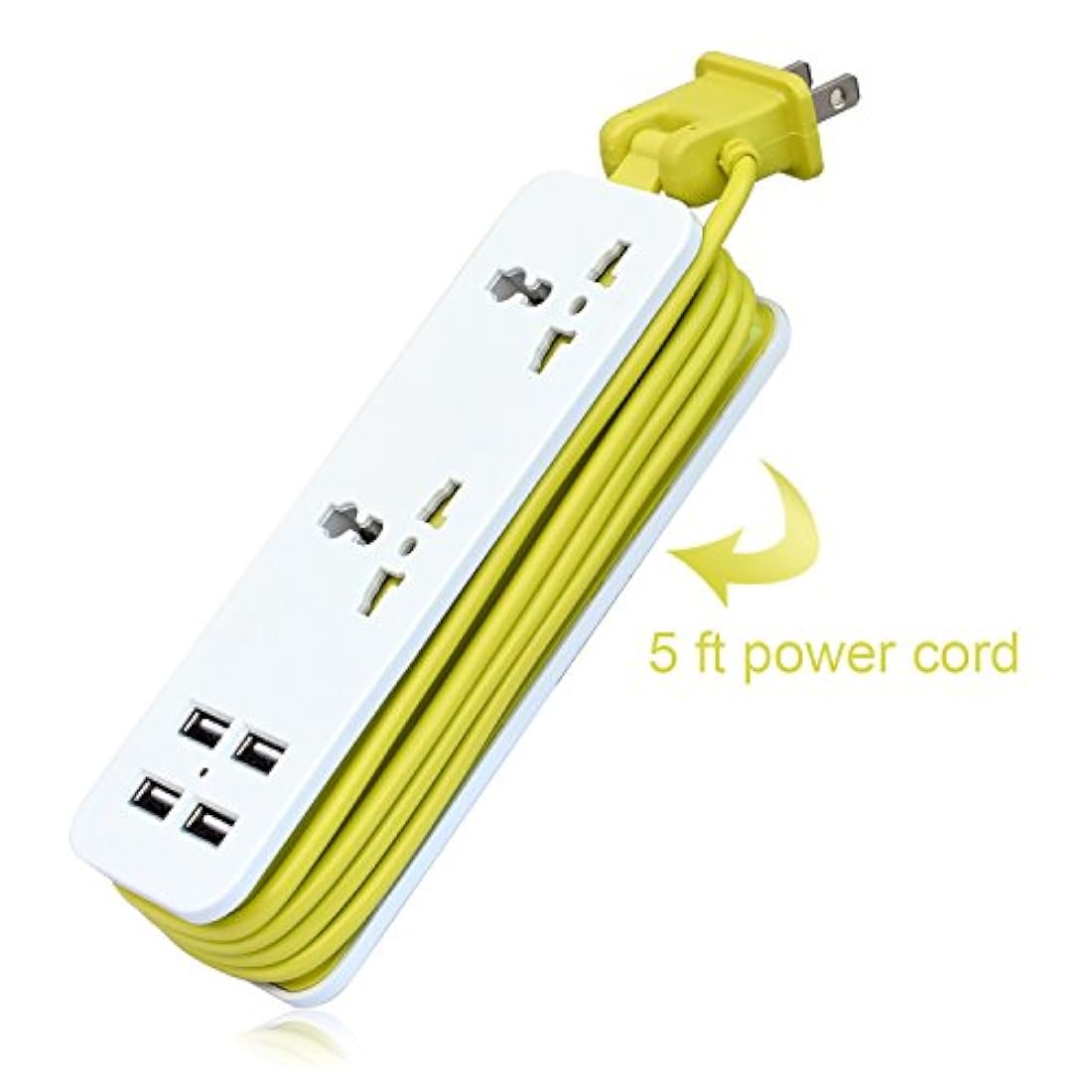 multifuncional Travel Power Strip, Verde