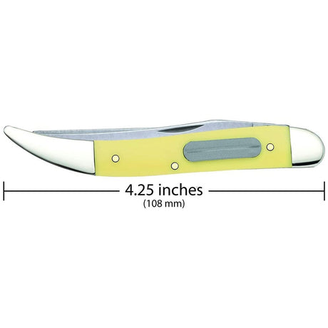 Cuchillo de bolsillo de pesca amarillo