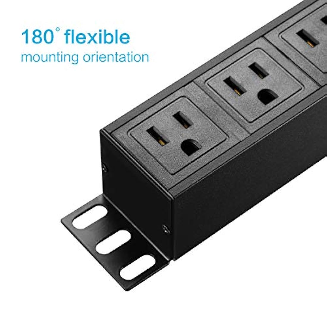 Protector PDU de montaje en bastidor con 6 pies, 125 V/15A