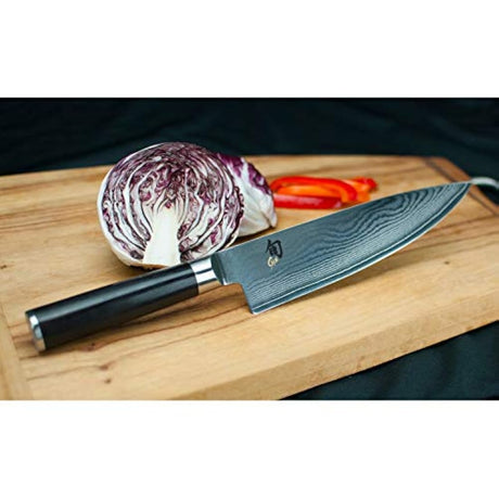 Cuchillo clásico para chef, 8 pulgadas, Negro