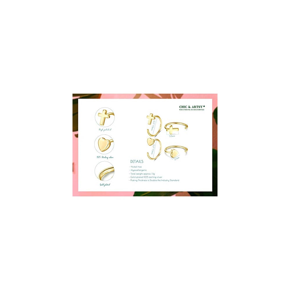 Aretes plata pequeños para mujer