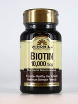 Biotin 10.000 mcg - 100 tabletas