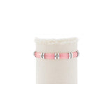Pulseras y tobilleras de la buena fortuna de jade en plata