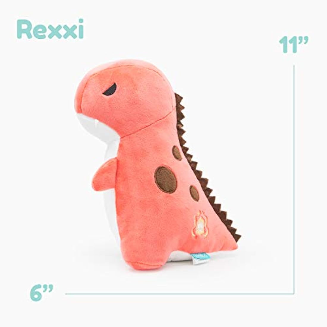 Peluche diseño de Dinosaurio Rosa, 12.0in, Bellzi