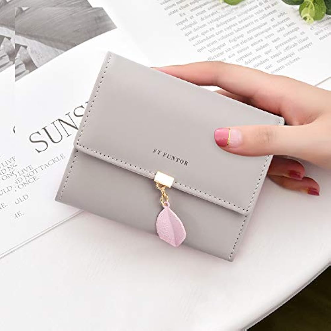 FT Funtor RFID carteras para mujeres, titular de la tarjeta