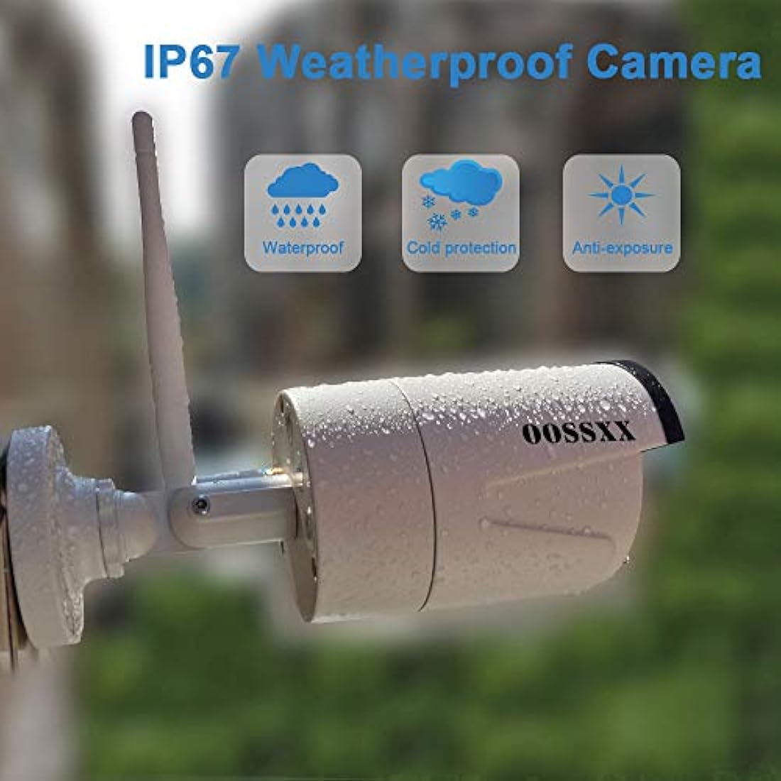 Sistema de cámara de seguridad inalámbrica OOSSXX 8 can