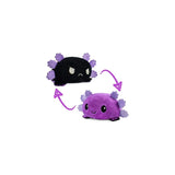 Peluche reversible morado y negro