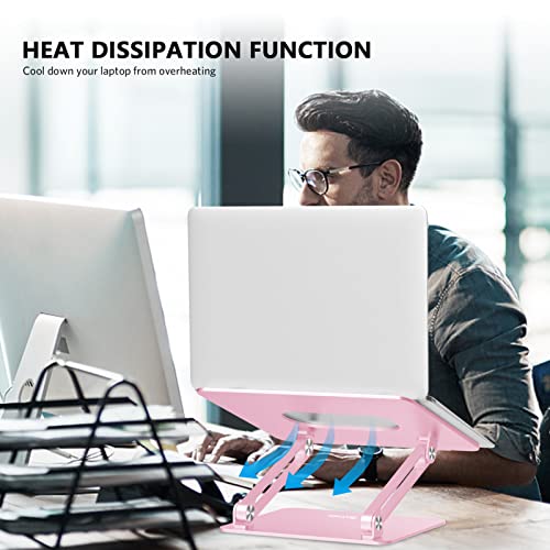 Soporte ergonómico ajustable de laptop, Rosa ‎N19 PINK BoYata