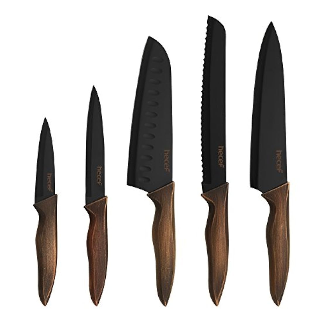 Juego de cuchillos de cocina Hecef, acero inoxidable
