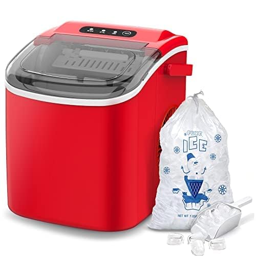 Máquina de Hielo COWSAR, portátil, 26.5lbs/24hrs, 9 piezas