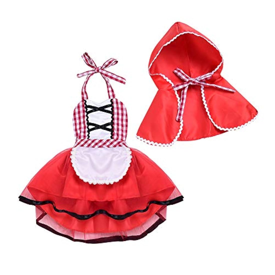 Disfraz de caperucita roja para Halloween, fiesta de Navidad