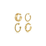 Aretes brazalete de plata para mujeres