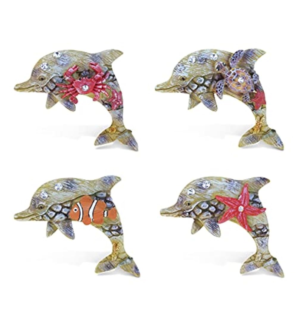 Imán de refrigerador Dolphin Rockstone – Ocean Life Tema –