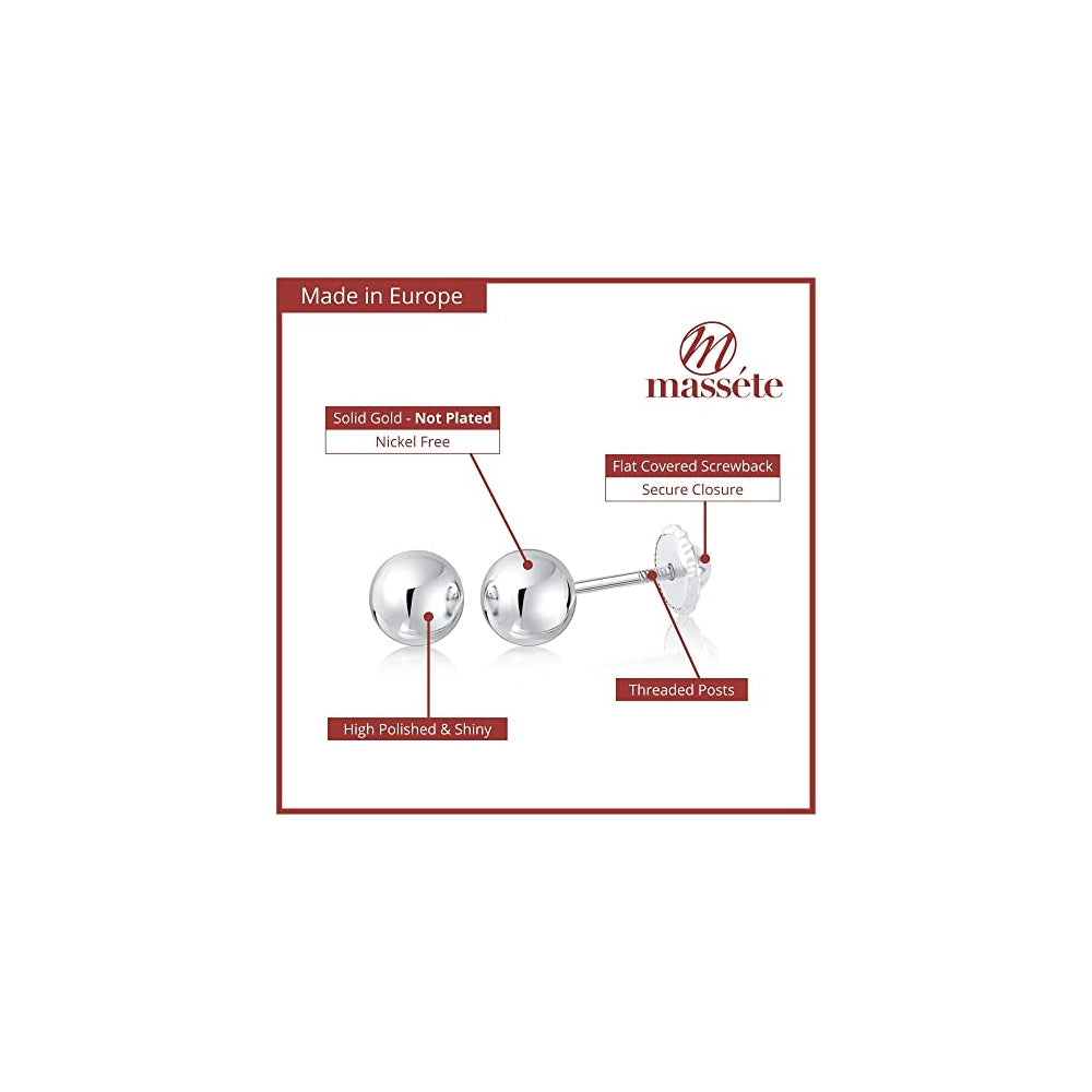 Aretes de diseño de bola para mujeres