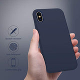 OTOFLY - Funda protectora de goma de silicona suave de alta calidad, compatible con Apple iPhone X (solamente), color azul medianoche