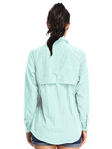 Linlon playera de pesca de secado rápido, con protección UV