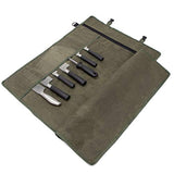 Bolsa para cuchillos de chef enrollable, bolsa de lona
