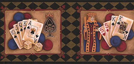 Cenefa de papel pintado de diamante de imitación