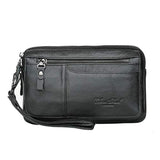 Bolso de piel tipo cartera de embrague para hombre