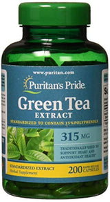 Orgullo puritano té verde extracto Estandarizado 315 MG-200
