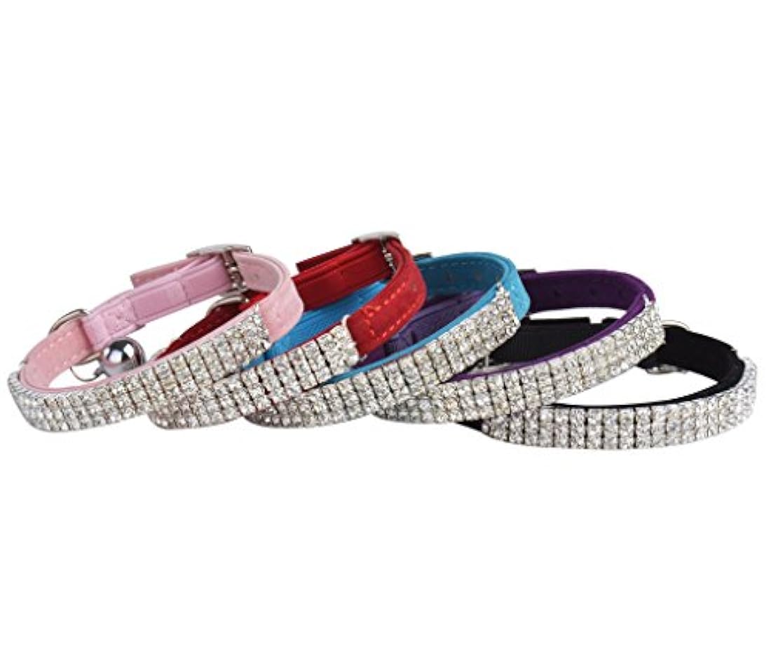 Collar ajustable para gato (terciopelo suave, con campanas)