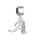 Chapado en plata Letra inicial A-Z