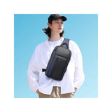 Morral impermeable para hombre color azul BANGE