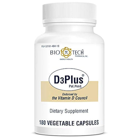 BioTech Pharmacal D3 Plus - 180 tapas