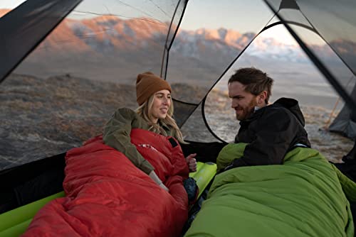 TETON Sports LEEF Saco de dormir ultraliviano, estilo momia, saco de compresión incluido.