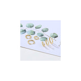 Aretes pequeñas para mujer de oro de 14 quilates