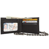 Cartera con cadena biplegable para hombre