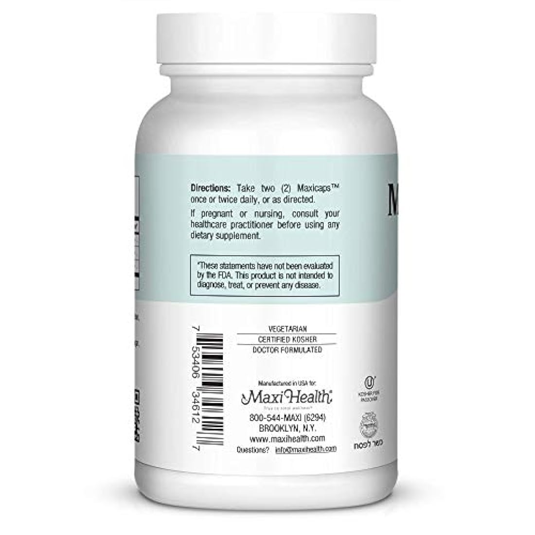 Maxi Kosher - Suplemento en Cápsulas, 120 unidades