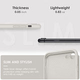 DTTOCASE - Funda para iPhone SE 2022/2020, iPhone 8, iPhone 7, funda de silicona líquida para iPhone SE 8 7 de 4.7 pulgadas, funda protectora suave y sedosa colorida para niñas y mujeres, color gris roca