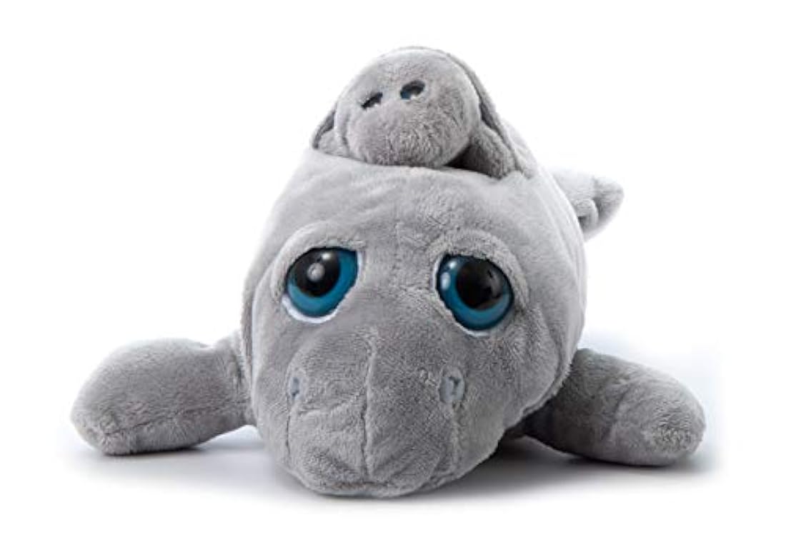 Peluche de Manatí color gris para niños.The Petting Zoo