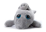 Peluche de Manatí color gris para niños.The Petting Zoo