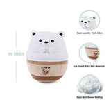 Peluche de Oso Polar, Blanco-Marrón, 10.0 in, Avocatt