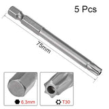 Uxcell T8 - Brocas para destornillador Torx
