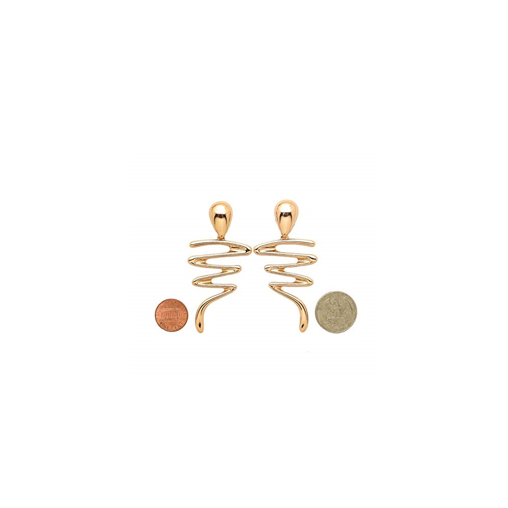 Aretes geométricos de gran tamaño para mujeres