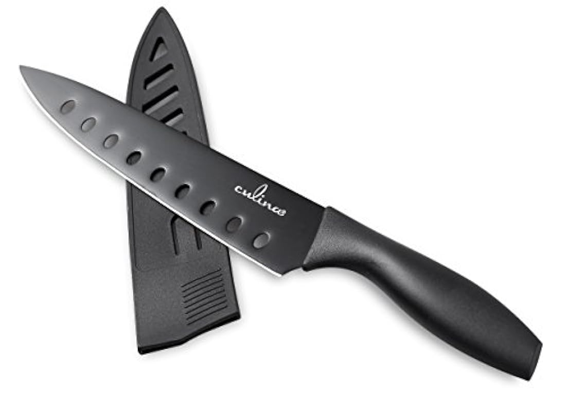 Culina 8-Inch Sushi cuchillo con vaina de acero al carbono