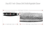 Enso HD Hammered Damasco 7-Inch chino cuchillo de chef